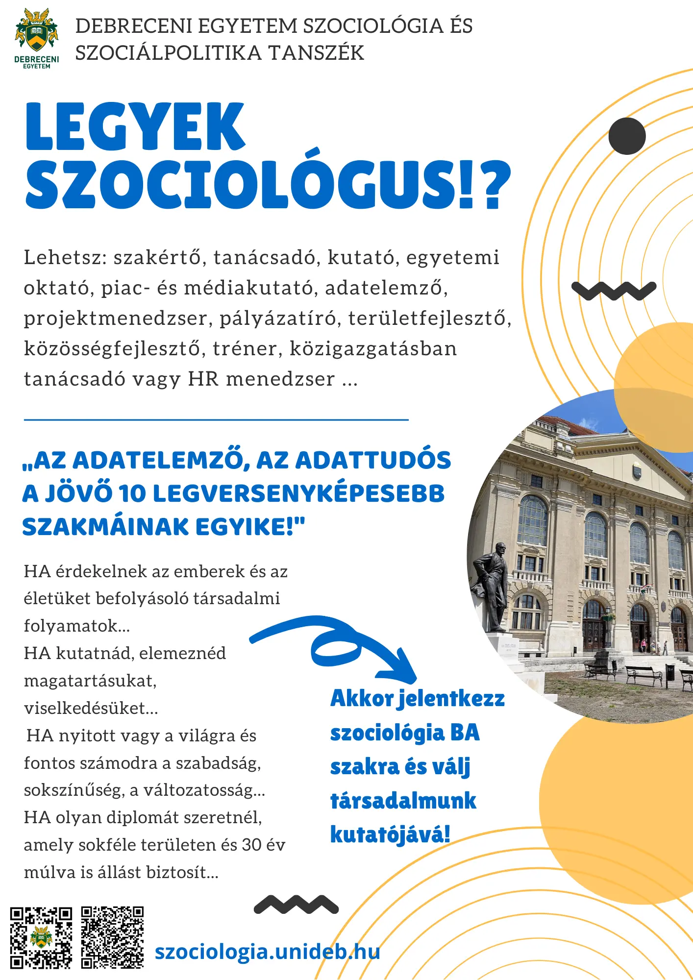 Szociologus plak&aacute;t